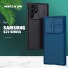 For Samsung Galaxy S26 S25 S24 S23 S22 Ultra Edge Case Nillkin CamShield Slide Camera Cover for S24 FE S23 Plus Lens Cases