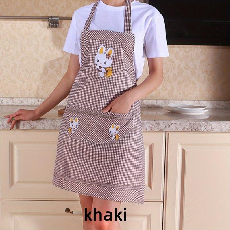 Cooking Apron, Multi-functional Cute Apron with Pocket, Wear and Tear Resistant Apron, Suitable for Chefs, Outdoor Gardening, Cooking, And Baking