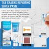 Jaysuing Waterproof Ceramic Adhesive for Repairing Tiles Bathtubs and Sinks - Mold-Resistant and Effective On Porcelain Cracks Holes and Scratches
