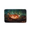 Halloween Shower Curtain Floor Mat Combination Four-Piece Set Kitchen Absorbent Non-Slip Carpet Bedroom Door Mat