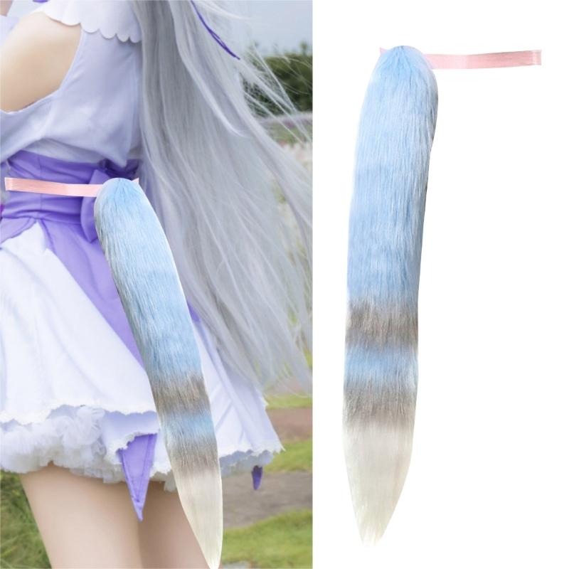 Verstellbare Lolitas Kunstpelz Schwanz Cosplays Halloween Party Kostüm Animes Requisiten