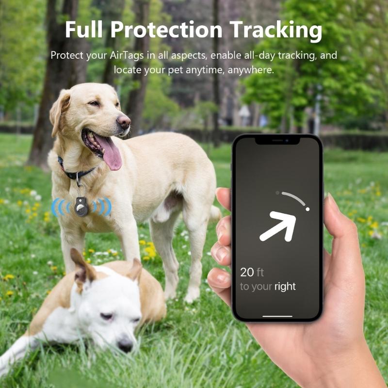 Antitheft Protective Case With Reinforced Steel Cable Lock Secure Holder For Luggage Tracking Device Keychain Accessory