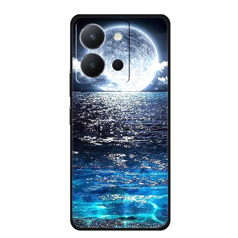For Vivo Y36 4G Case Animals TPU Soft Cover Silicone Phone Cases For VivoY36 4G Russian Version Shockproof Protector Wolf Coque