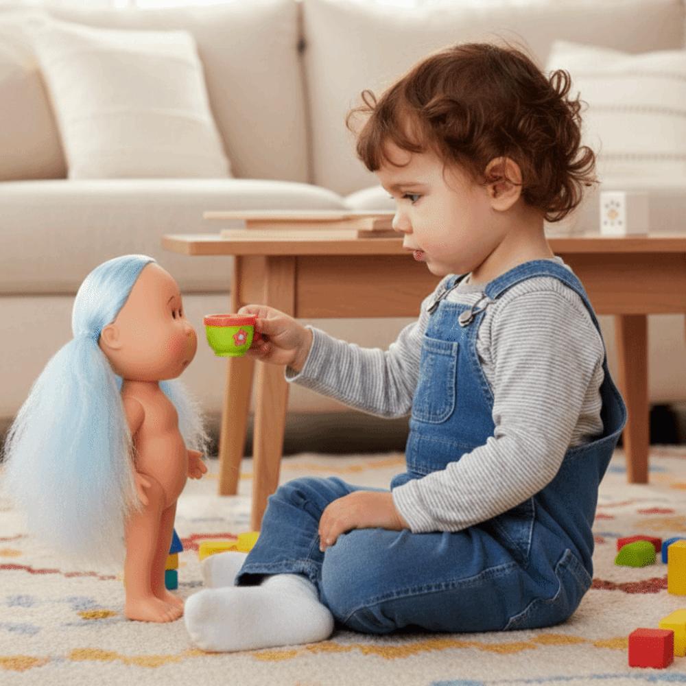 Dunkle Haut Mia Kartoffelpuppen Anzieh Actionfigur Körper 24cm Bohnenauge Vinylpuppe Kindergeschenk