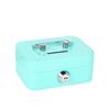 Coin Box Mini Lockable Cash Box with Key Metal Lock Box Sturdy Construction with Handle Money Saving Box Small Change Storage