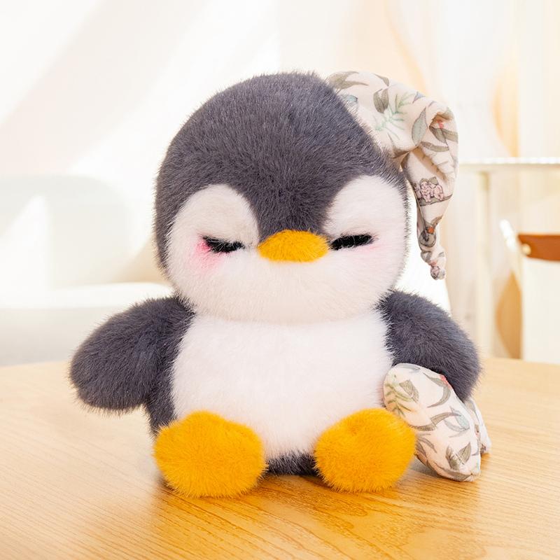 22/28cm Cartoon Chubby Sleeping Penguin Plush Toys Soft Stuffed Animal Fluffly Pillow Baby Appease Dolls for Girls Gifts Decor