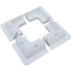 1/4/6Pcs Solar Panel Mounting Bracket Plastic Photovoltaic Panel Fixing Corner Brackets For Caravans RV Motorhomes Camper Vans