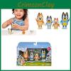 Bluey Família Bingo Brinquedos Pacote de 4 Peças Conjunto de Figuras de Ação Presente Perfeito para Crianças Coleção