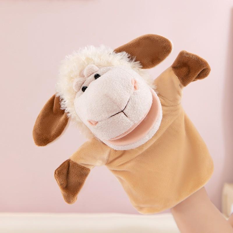 non-toxic Stuffed Plush Animals Toys Hand Finger Story Puppet cute Dolls Educational Baby Toys Lion Elephant Bunny Monkey Children Gifts
