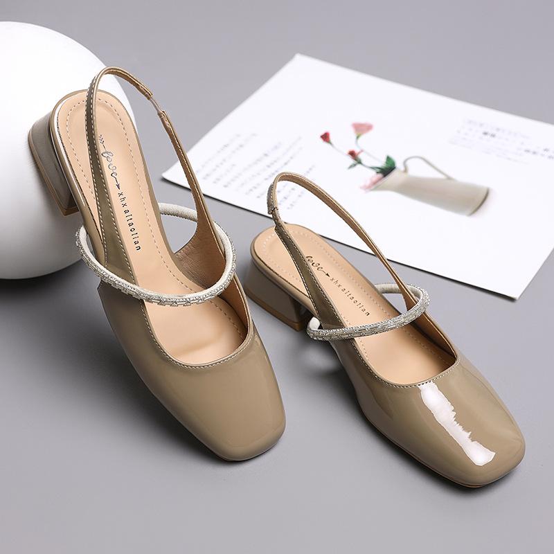 

Женские босоножки на толстом каблуке с открытым носком, закрытый квадратный нос, туфли-лодочки для свадебного платья, летние туфли-лодочки Мэри Джейн с пряжкой на ремешке для женщин 40 зелёный