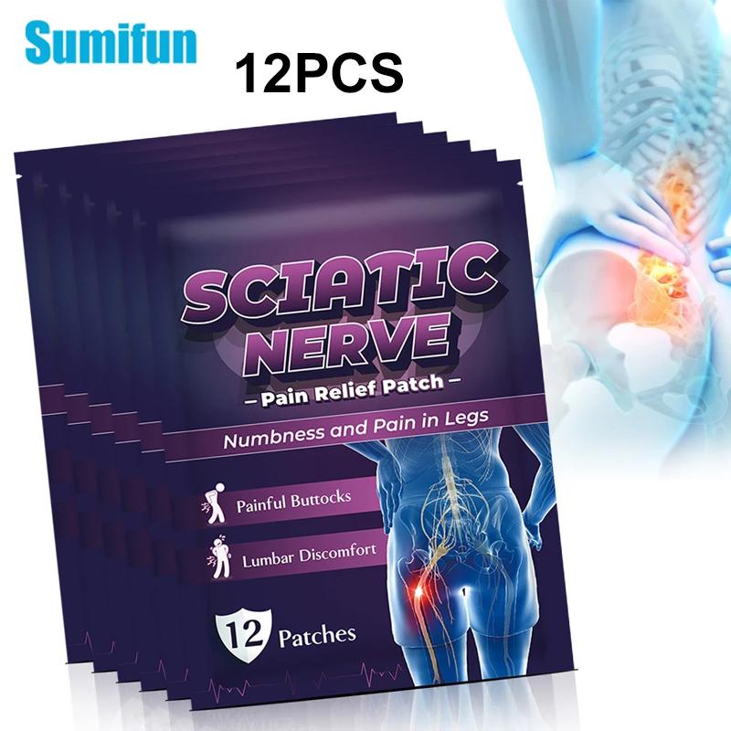 

12/36/60/120 пластирів/пакет Пластирний пластир для гострої точки сідничного нерва від болю в попереку та дискомфорту в сідничній кістці для полегшення болю 12Pcs/1Bag