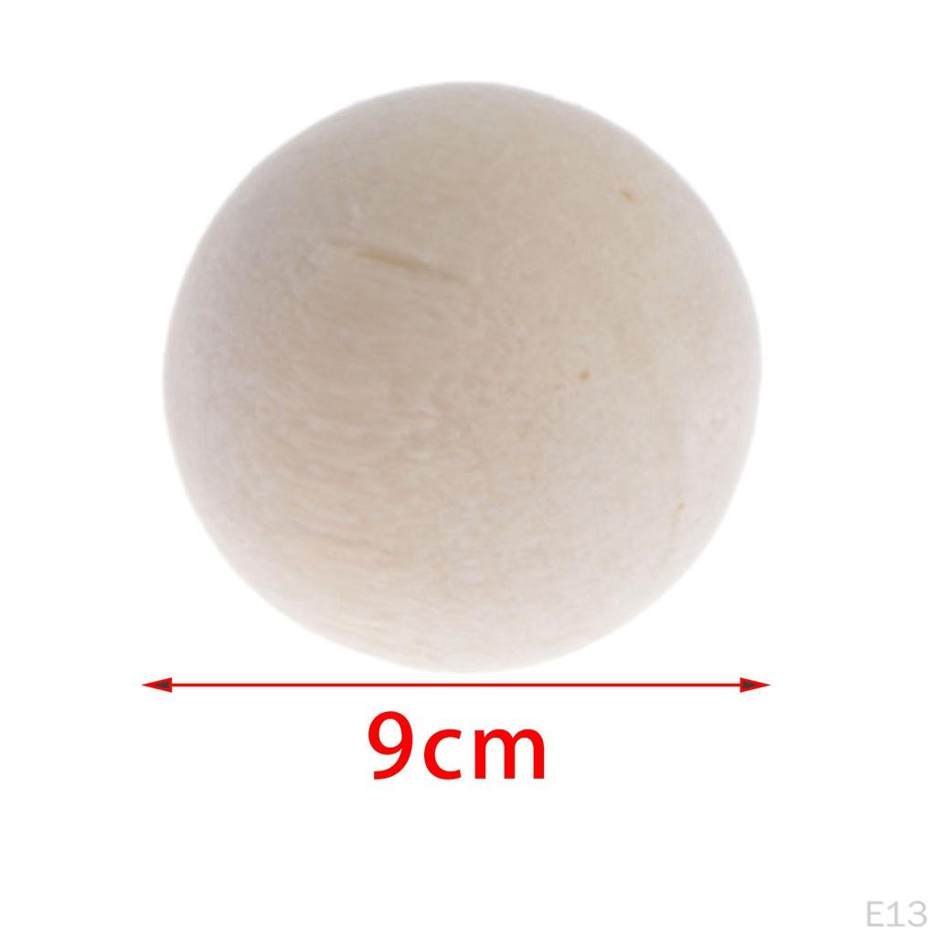 Round Orbs Wood Hardwood Painted Balls for Decorative Farmhouse Home Orbs/Balls/Sphere,DIY Handmade