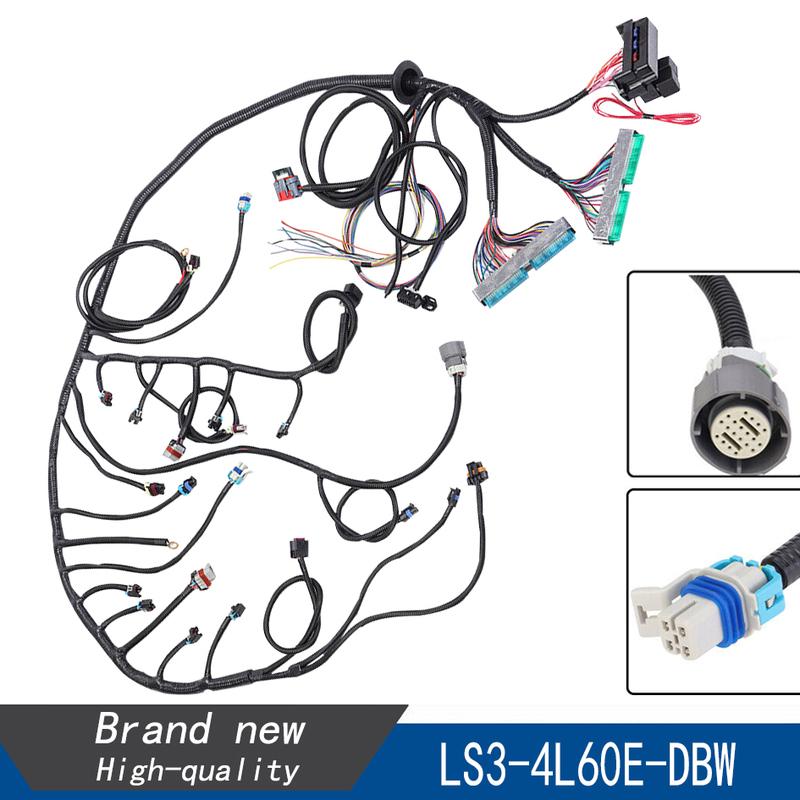 LS3 4L60E DBW 03-07 LS Vortec Standalone Wiring Harness 4.8 5.3 6.0 MULTEC/Delphi Fuel Injector CONNECTORS For LS3 Engine US