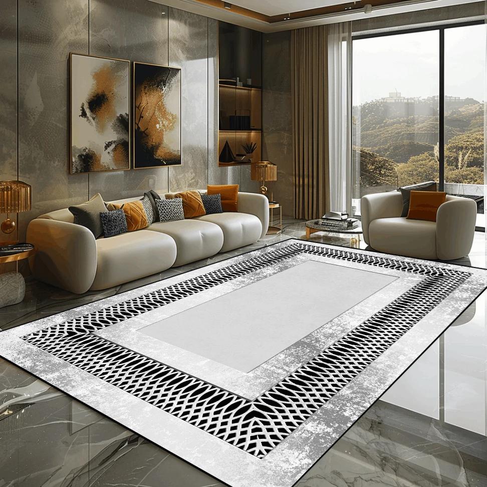 Złoty Marmur Dywan Luksusowa Dekoracja Sypialni Dywany Wielkopowierzchniowe Dywaniki Boczne do Sofy do Salonu Miękka Antypoślizgowa Mata Podłogowa do Salonu