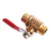 G1/4 Full Port Hose Connector Brass Ball Valve Switch Pipe Fittings Pipe Male to Male Thread