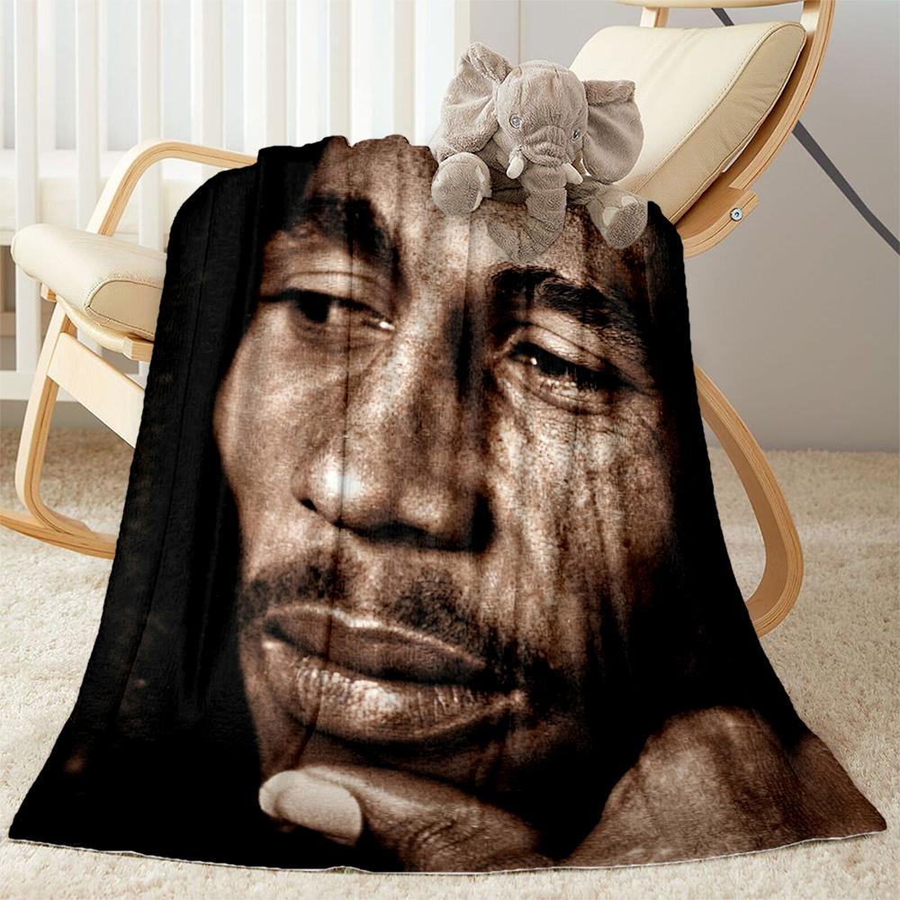 Bob Marley Reggae Blanket Ultrasoft Great For Sofa Picnics Seaside Allseason Use Digital Print Perfect Gift For Relatives And Friends