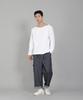 Seinteukeulu Plain Boat Neck 16S Cotton Long Sleeve T-Shirt Pbl-890 White
