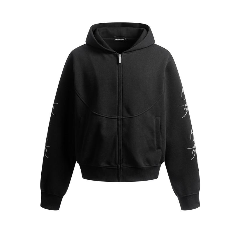 Magic Bear 226 American Hip Hop Hoodie Loose Zip Up Jacket Unisex Women