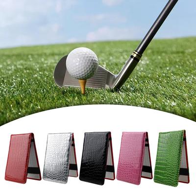 Porta Cartão Contador de Pontuação de Golfe 18x11cm Durável Multiuso Capa para Livro de Yardas