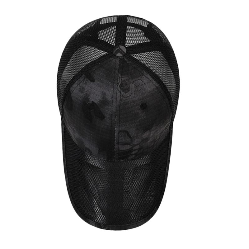 Summer Camouflage Mesh Baseball Cap Men's Breathable Sun Hat Outdoor Tactical Cap Sunscreen Cap