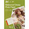Great Premium Quality Photo Glossy White Paper 8.3"x11.7" A4 Size 20 Sheets Weight 230gsm. Dries Quickly Excellent Price Much Better Finish Colors