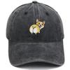 Corgi Dog Embroidered Baseball Cap With Sunshade For Casual Outdoor Wear