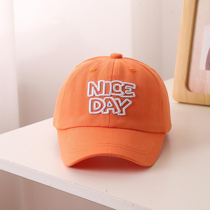 

Baby Hat Spring Summer 50-52cm 1-5 Years Kids Sun Hat Baseball Cap Boys Girls Korean Style Casual Outdoor Breathable Adjustable 50-52cm оранжевый