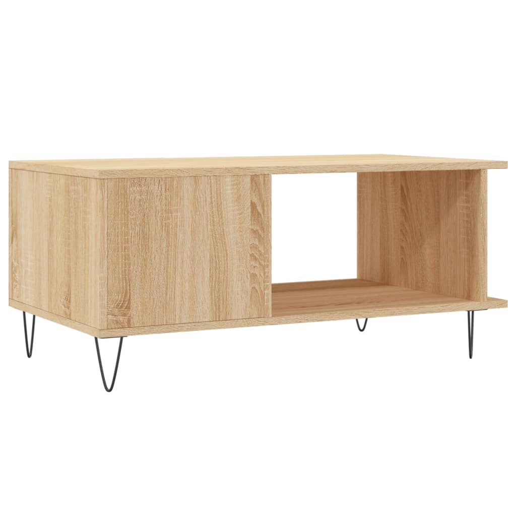 Coffee Table Sonoma Oak 90 x 50 x 40 cm Particleboard