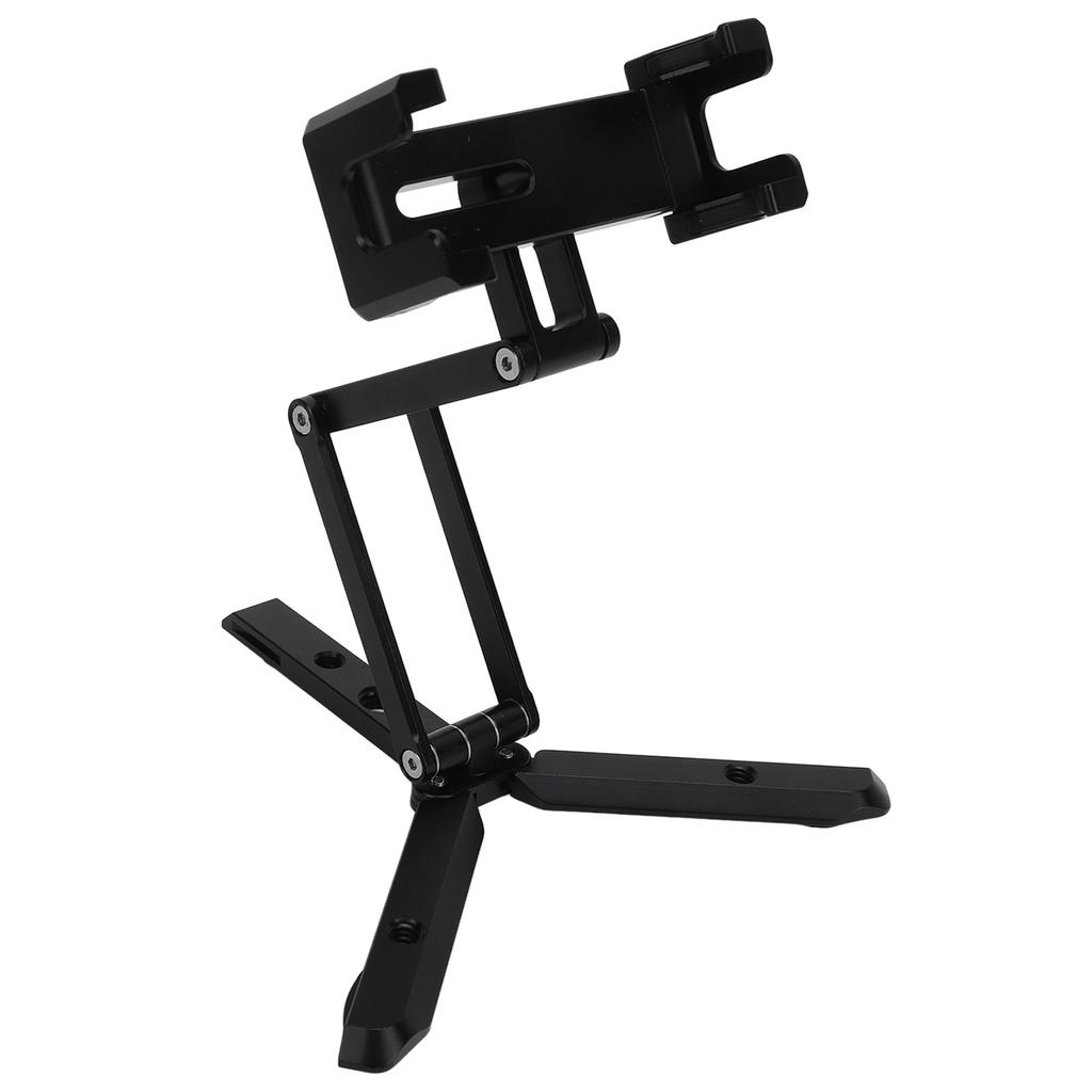 Cell Phone Holder Multifunctional Aluminum Alloy Folding Mobile Phone Holder with Expandable Tripod