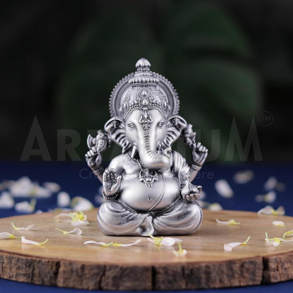 Ganesha Idol Vinayaka Statue Vinayagar Murti Pillayar Ganapati Murti Ganpati for Car Dashboard Home Office Decor