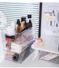 Acrylic Desktop Storage Box: Transparent Organizer for Cosmetics, Masks, Snacks, and Sundries. Perfect for Dorm Rooms.