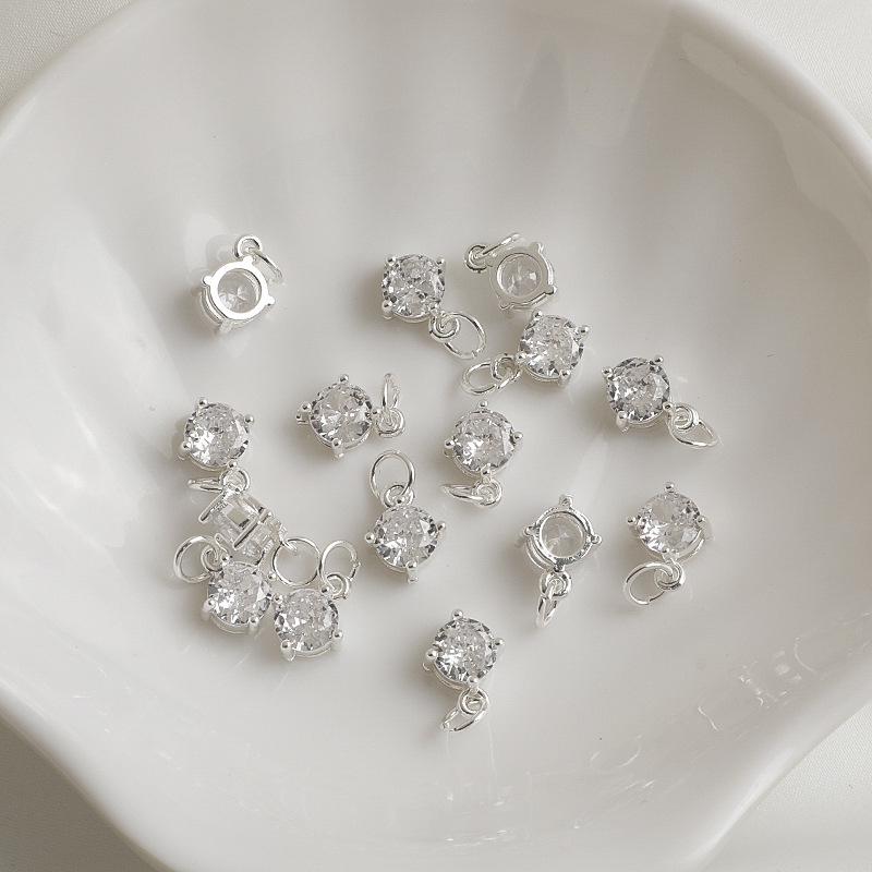 Подвеска круглая с цирконом, заполненная 14-каратным золотом, для DIY-украшений, аксессуары для ожерелий и серег