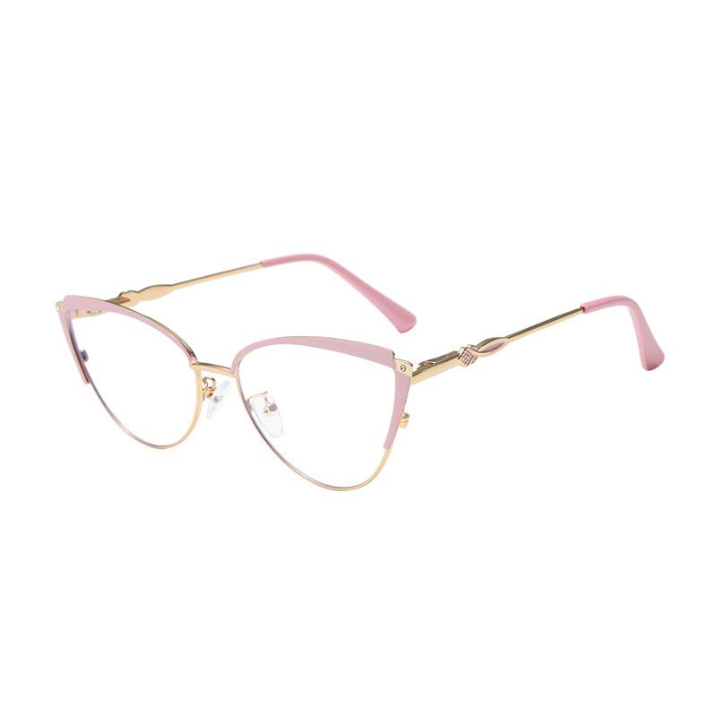 Retro Cat Eye Plano Glasses: Unisex Fashion, Photochromic, Blue Light Blocking Optical Frames Blue Light Blocking