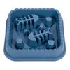 Pet Slowing Feeder Bowl Fish Bone Raised Prevent Choking Reduce Flatulence Slow Eating Bowl for Dogs Cats