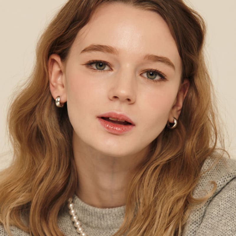 murmur [925silver]Chic metal hoop earring