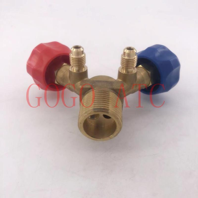 Special cylinder valve for recycling and filling/high and low pressure claw valve/explosion-proof refrigerant bottle mouth valve