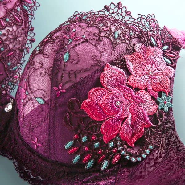 GRANDE Himiko Bra Large Size Under 85 G H I Single Item 001series Glamour Size Lingerie [himico] (LV-Lavender, I85)
