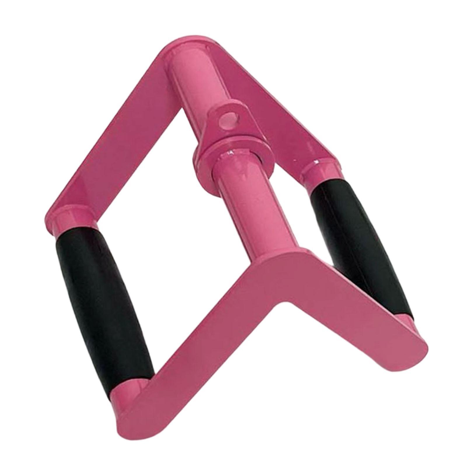 

Row Handle Versatile Cable Attachment Weight Machine Accessory, V Bar Attachment Handle for Home, Exercise, Back Shoulders рожевий