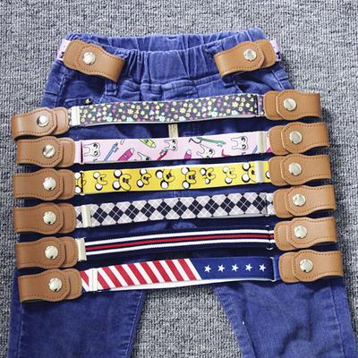 Elastiskt spänne Gratis midjebälte Stretchbälte Jeans Midjeband Barn Pojkar Flickor