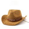 Wind Suede Denim Hat for Men and Women Couple Ethnic Style Roll Brim Top Hat Sun Hat Jazz Hat