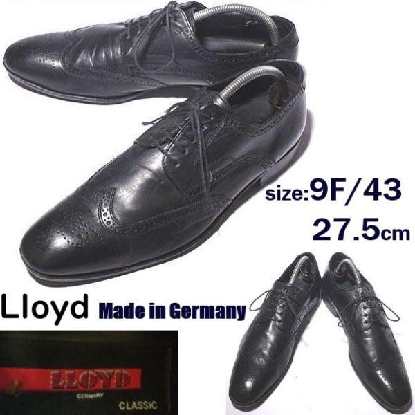 

Lloyd Leather Wingtip Shoes Germany Size 9 43 27.5 Business Dress Shoes(USED)