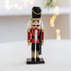 Artisanal Wood Nutcrackers Puppet 16cm Traditional Christmas Centerpieces Decorative King Soldier Figure Toy Ornament