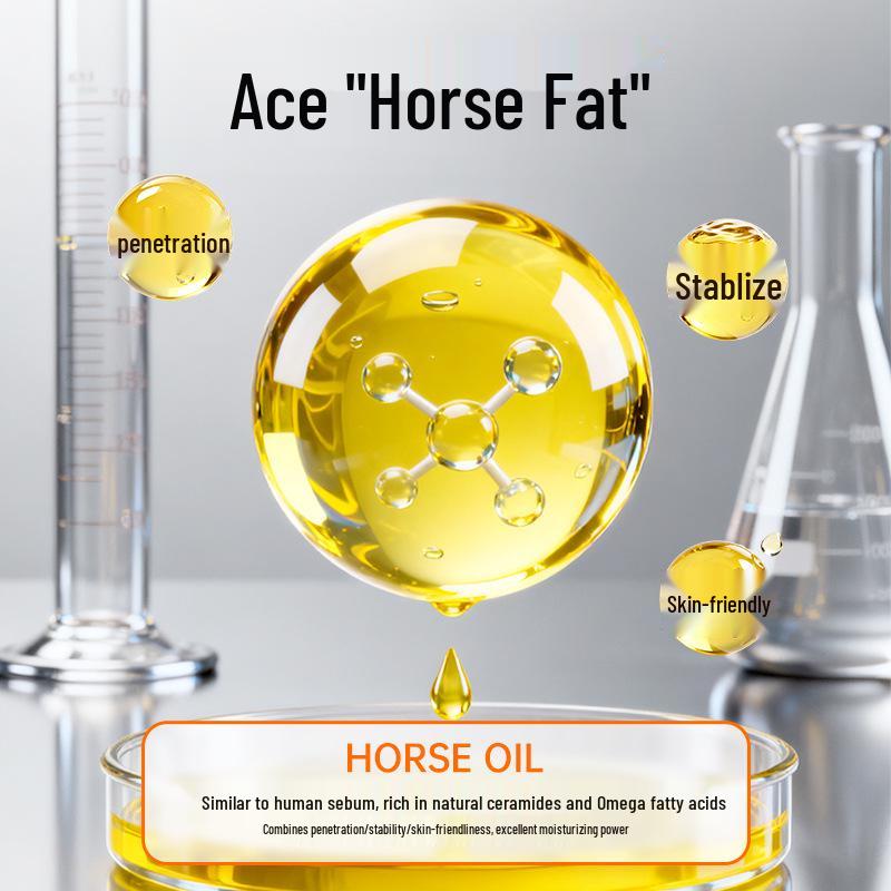 For All Seasons Horse Oil Moisturizing Cream: Anti-Cracking Hand, Foot, and Body Ointment