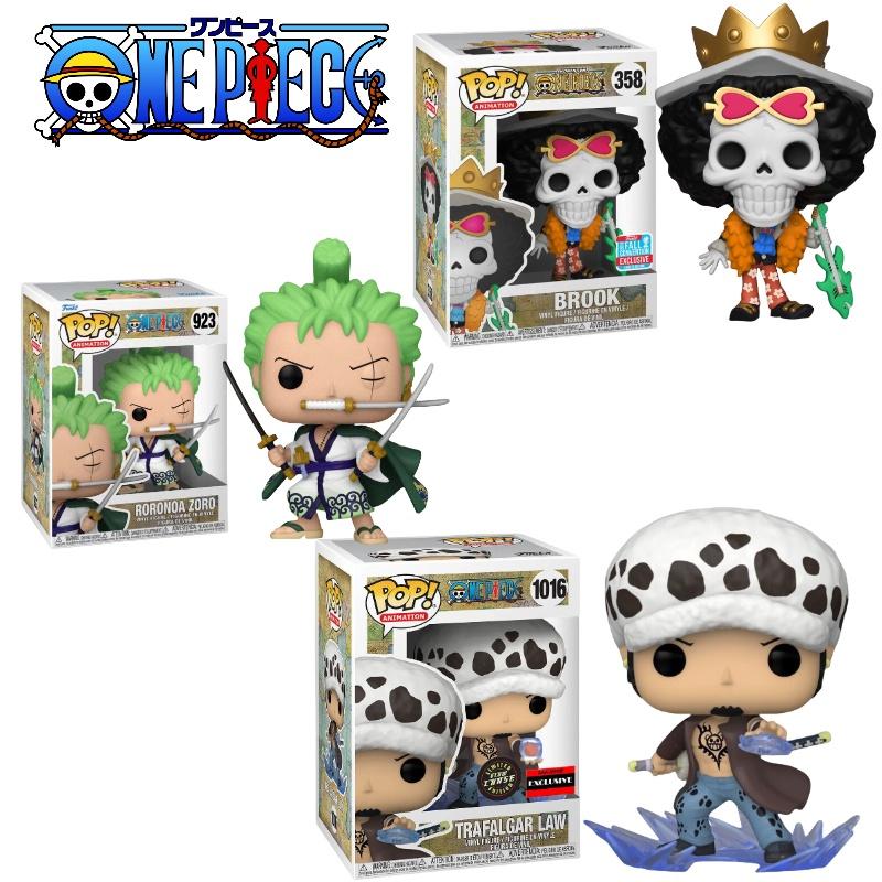 Funko Pop One Piece Luffy Brook Chopper Zoro Nami Law Actionfigur Spielzeug 9cm