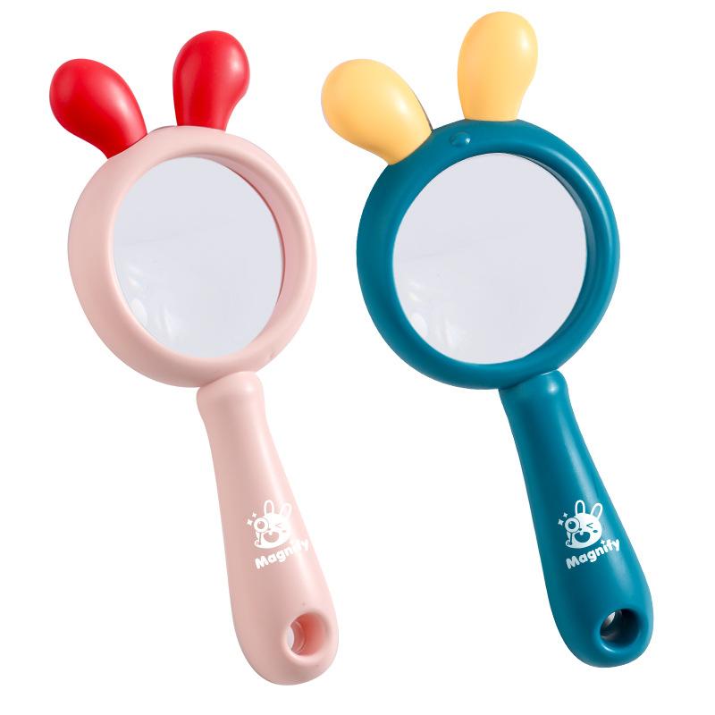High Magnifying Glass Handheld Hd Children Elementary School Reading Optical Toys Kindergarten Small Gifts Color Random