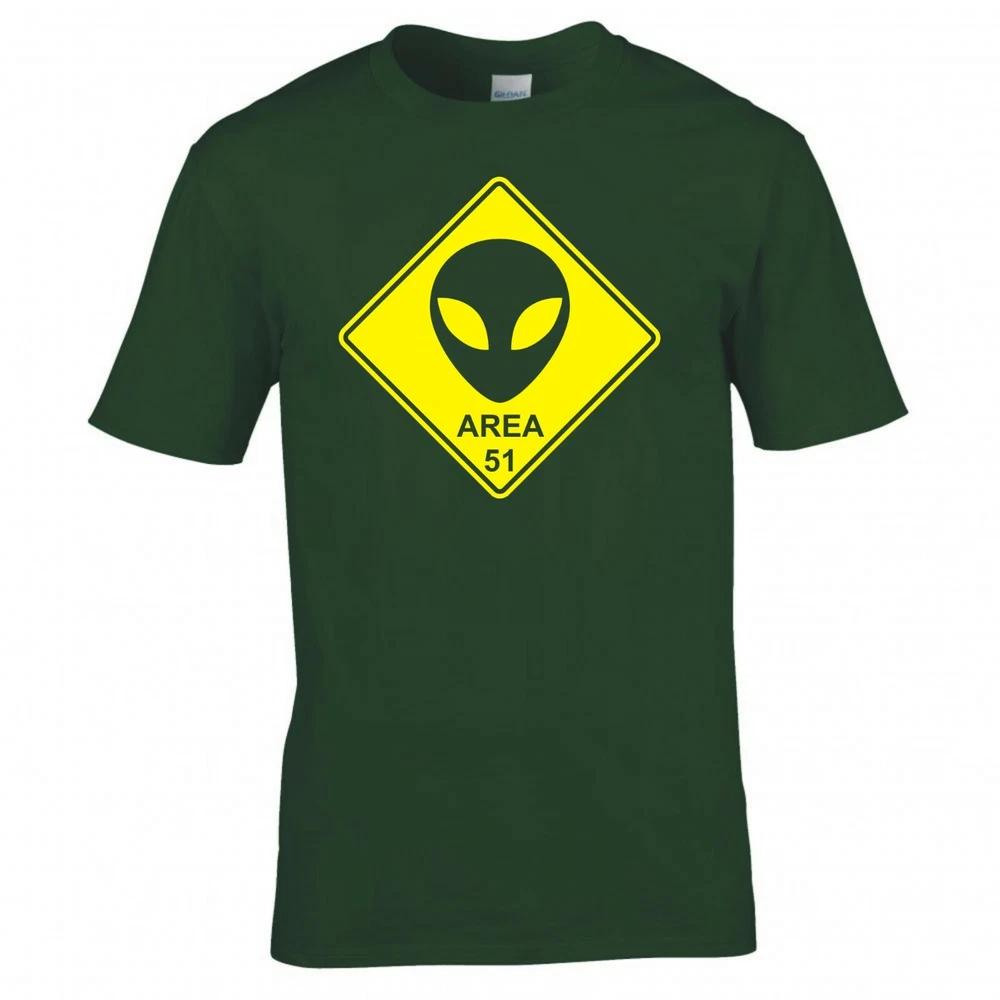 Funny Alien Area 51 Road Sign Tshirt