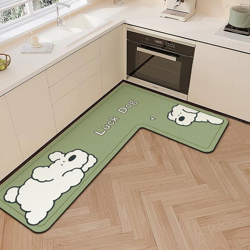 Cartoon Niedlich Diatomeenerde Haushalt Küche Bodenmatte Wasseraufnahme Rutschfest Schnelltrocknend Pflegeleicht Bodenmatte