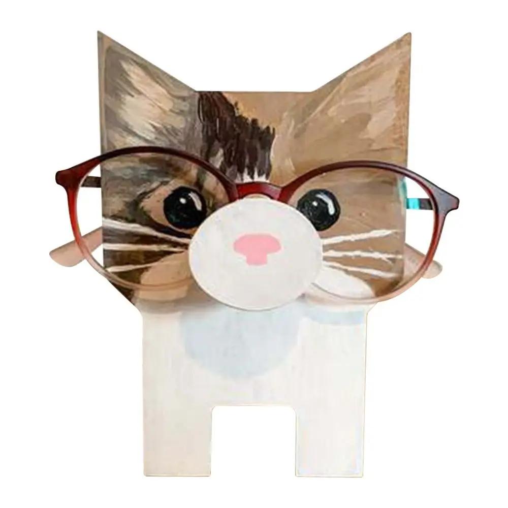 Home Office Creative Animal Glasses Display Display Rack Eyeglasses Holder Sunglasses Wooden Stand