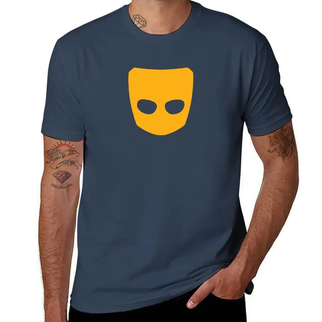 Grindr Logo Cool Graphic TShirt Graphics Quickdrying Sublime Shirts Graphic Tees Mens Big and Tall T Shirts 2025 New Model