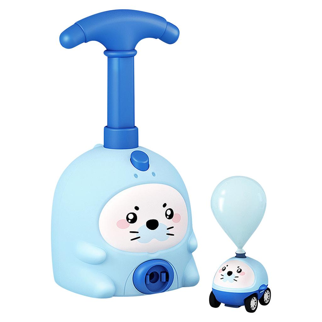 Balloons Powered Car, Kids Inertial Power Ball Car With Power Launchers Toy Set Aerodynamic Cars